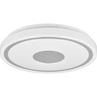 LED Plafondlamp - Plafondverlichting - Trion Duna - 16W - Natuurlijk Wit 4000K - Rond - Chroom - Kunststof