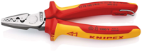 Knipex Krimptang voor adereindhulzen geïsoleerd | Meercomponenten-omhullingen | VDE-gekeurd - 97 78 180 T