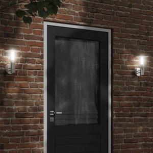VidaXL Buitenwandlamp roestvrij staal zilverkleurig