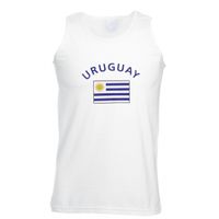 Mouwloos t-shirt met Uruguay vlag mouwloos t-shirt 2XL  -