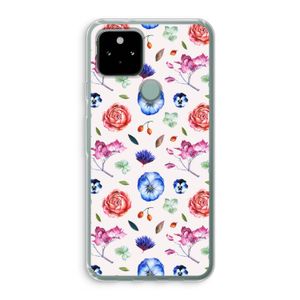 Bloemetjes: Google Pixel 5 Transparant Hoesje