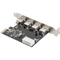 Digitus DS-30221-1 4 poorten PCI Express kaart USB-A 3.0 PCIe