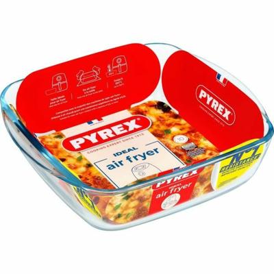 Ovenschaal Pyrex Transparant Borosilicaatglas Vierkant