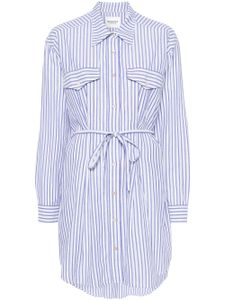 MARANT ÉTOILE robe-chemise Liliane à rayures - Bleu