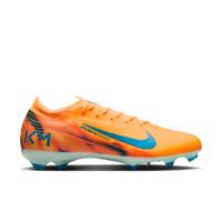 Nike Zoom Mercurial Vapor 16 Mbappé Pro Gras Voetbalschoenen (FG) Lichtoranje Turquoise