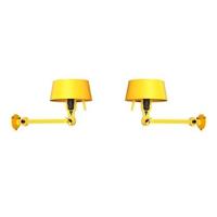 Tonone Bolt Bed Underfit wandlamp install set van 2 Sunny Yellow