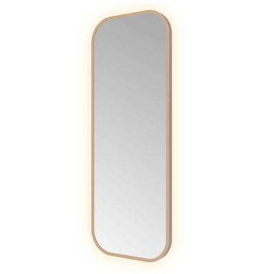 Hotbath &MORE Spiegel indirect LED color changing dimbaar met afstandbediening Geborsteld koper PVD SSQ380BCP