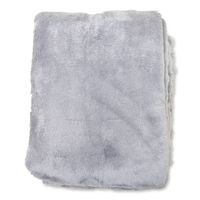Wicotex-Plaid-deken-fleece plaid Fluffy grijs 150x200cm-Zacht en warme Fleece deken. - thumbnail