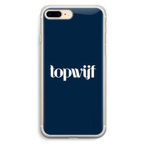 Topwijf Navy: iPhone 7 Plus Transparant Hoesje