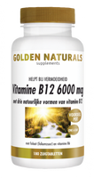 Golden Naturals Vitamine B12 6000mcg Zuigtabletten