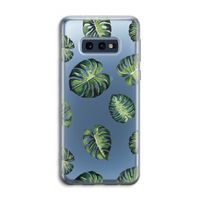 Tropische bladeren: Samsung Galaxy S10e Transparant Hoesje