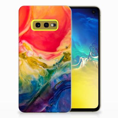 Smartphone hoesje Samsung Galaxy S10e Watercolor Dark