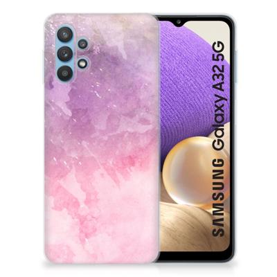 Smartphone hoesje Samsung Galaxy A32 5G Pink Purple Paint