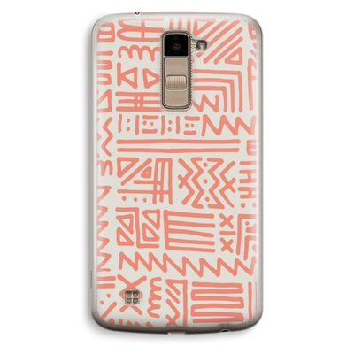 Marrakech Pink: LG K10 (2016) Transparant Hoesje