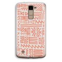 Marrakech Pink: LG K10 (2016) Transparant Hoesje