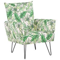 Beliani RIBE - Fauteuil-Groen-Polyester - thumbnail