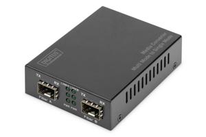 Digitus DN-82133 netwerk media converter 1000 Mbit/s 1550 nm Multimode, Single-mode Zwart