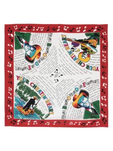 BODE foulard Honky-Tonk en soie - Rouge