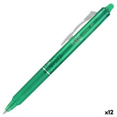 Pen Pilot Frixion Clicker Wisbare inkt Groen 0,4 mm (12 Stuks)