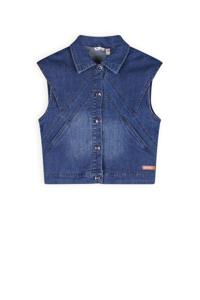 NoNo Meisjes jeans gilet - Dory - Navy blauw