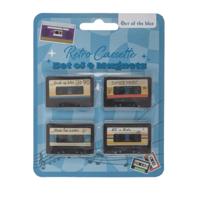 Koelkastmagneten Cassette set van 4st. Koelkastmagneten Cassette set van 4st.