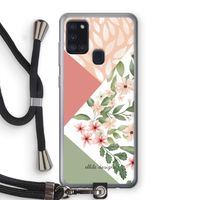 Sweet heaven geometrics: Samsung Galaxy A21s Transparant Hoesje met koord