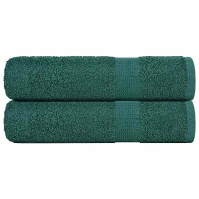 VidaXL Handdoeken 2 st 50x100 cm 360 g/m² 100% katoen groen