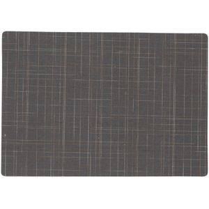 Stevige luxe Tafel placemats Liso grijs 30 x 43 cm