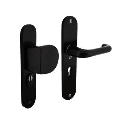 Intersteel VoordeurbeslagVurano PC 55mm kerntrekbeveiliging aluminium zwart - 0023.379629