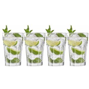 4x Cocktail/mojito glazen 410 ml   -