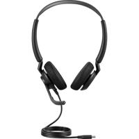 Jabra Engage 50 II On Ear headset Telefoon Kabel Stereo Zwart Noise Cancelling, Ruisonderdrukking (microfoon) Headset, Volumeregeling, Microfoon uitschakelbaar