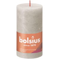 Bolsius Rustiko Shine kaars Cylinder Grijs 1 stuk(s) - thumbnail