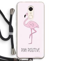 Pink positive: Xiaomi Redmi 5 Transparant Hoesje met koord