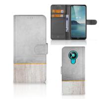 Nokia 3.4 | Book Style Case | Wood Concrete