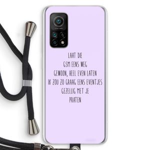 GSM: Xiaomi Mi 10T 5G Transparant Hoesje met koord
