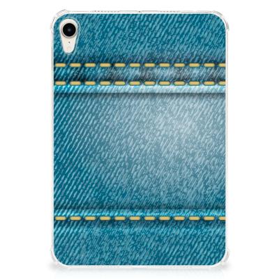 Apple iPad mini 6 (2021) Leuke Siliconen Hoes Jeans Apple iPad mini 6 (2021) Leuke Siliconen Hoes Jeans