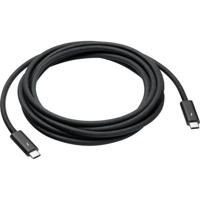 Apple Thunderbolt-kabel Thunderbolt 4 Thunderbolt (USB-C) stekker, Thunderbolt (USB-C) stekker 3 m Zwart MW5H3ZM/A