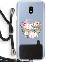 GRL PWR Flower: Samsung Galaxy J3 (2017) Transparant Hoesje met koord