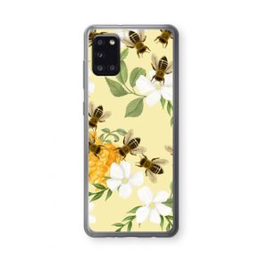 No flowers without bees: Samsung Galaxy A31 Transparant Hoesje