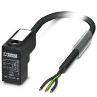 Phoenix Contact SAC-3P- 5,0-PUR/C-1L-V 1443242 Klepstekker met aangegoten kabel Zwart Inhoud: 1 stuk(s)