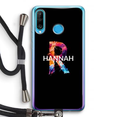 Abstract Spectrum: Huawei P30 Lite Transparant Hoesje met koord
