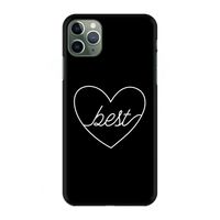 Best heart black: Volledig geprint iPhone 11 Pro Max Hoesje