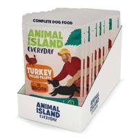 ANIMAL ISLAND Turkey Fillets in broth - natvoer voor honden - 10x150g