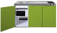 MKM 150 Groen met losse magnetron en koelkast RAI-335 - thumbnail