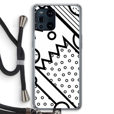 Pop Art #4: Oppo Find X3 Pro Transparant Hoesje met koord