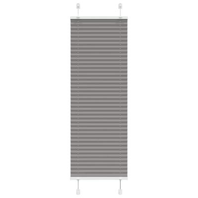 VidaXL Plissé rolgordijn 45x150 cm stofbreedte 44,4 cm antraciet