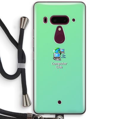 Win98: HTC U12+ Transparant Hoesje met koord