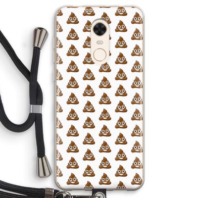 Poop emoji: Xiaomi Redmi 5 Transparant Hoesje met koord