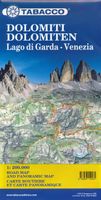 Wegenkaart - landkaart Dolomiti - Dolomieten - Lago di Garda - Venezia | Tabacco Editrice - thumbnail