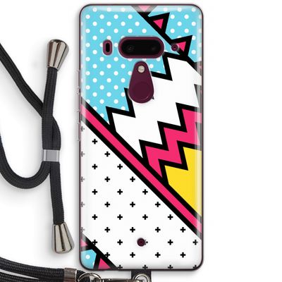 Pop Art #2: HTC U12+ Transparant Hoesje met koord